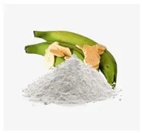 Ground plantain flour exported worldwide for African meals and healthy diets